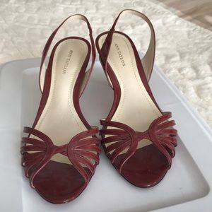 Ann Taylor Burgundy Shoes
